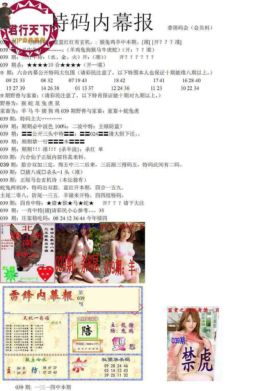 039期特码内幕报[图]